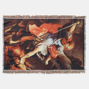 Cobertor Santo Michael Archangel Angel Throw Blanket