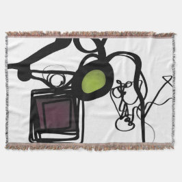 Cobertor Saudações de Philydion: Abstrato Black & White