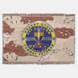 Cobertor segundo Corps Suporta Comando Desert Storm Veteran