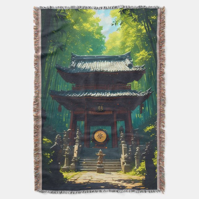 Cobertor "Seijaku no Mon" – Porta da Tranquilidade (Frente Vertical)
