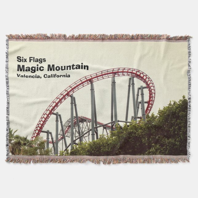 Cobertor Seis Flags Magic Mountain (Frente)