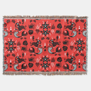 Cobertor Sereia Infantil Vermelho Rosa