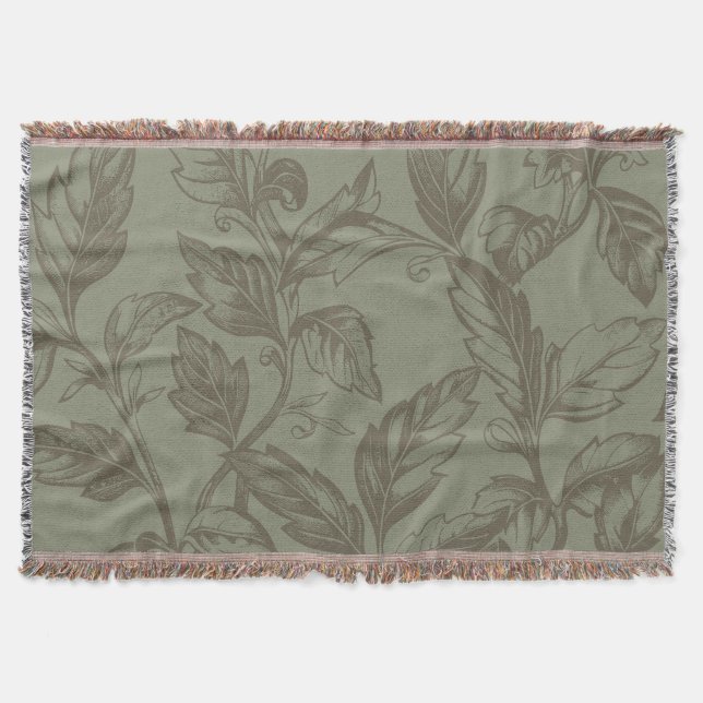 Cobertor Serene Sage Green | Folheto Informativo Botânico N (Frente)
