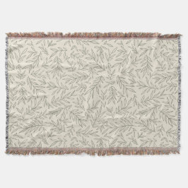 Cobertor Serene Sage Green | Gentle Leaf Whisp