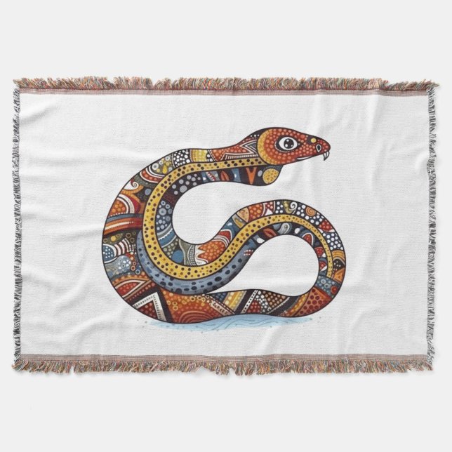 Cobertor Serpente da Terra Enrolada  (Frente)