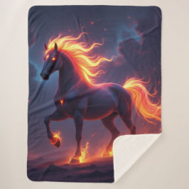 Cobertor Sherpa „2026 – Das Jahr des Feuerpferds“