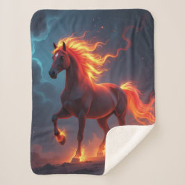 Cobertor Sherpa „2026 – Das Jahr des Feuerpferds“