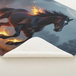 Cobertor Sherpa „2026 – Das Jahr des Feuerpferds“