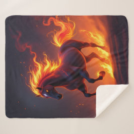 Cobertor Sherpa „2026 – Das Jahr des Feuerpferds“