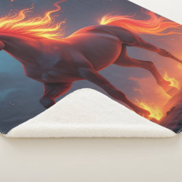 Cobertor Sherpa „2026 – Das Jahr des Feuerpferds“