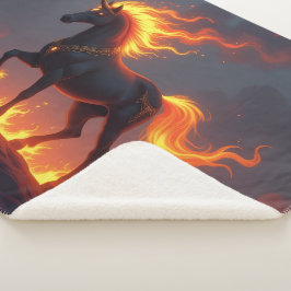 Cobertor Sherpa „2026 – Das Jahr des Feuerpferds“