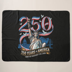 Cobertor Sherpa 250 Anos de Aniversário da América 1776 2026