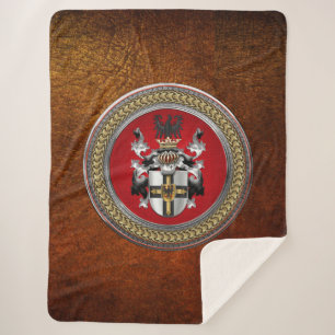 Cobertor Sherpa [300] Casaco de armas da Ordem Teutônica