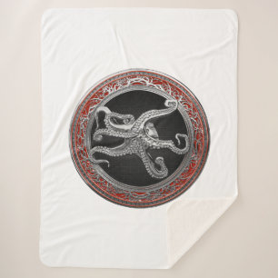 Cobertor Sherpa [300] Octopus Silver Sagrado em Postura Defensiva