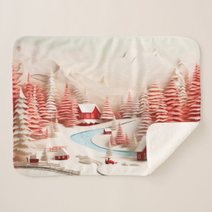 Cobertor Sherpa 3D - Escandinávia - Paisagem