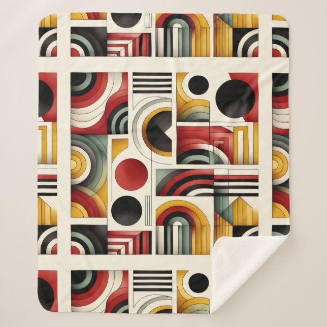 Cobertor Sherpa 70s Urban Flow (Frente)