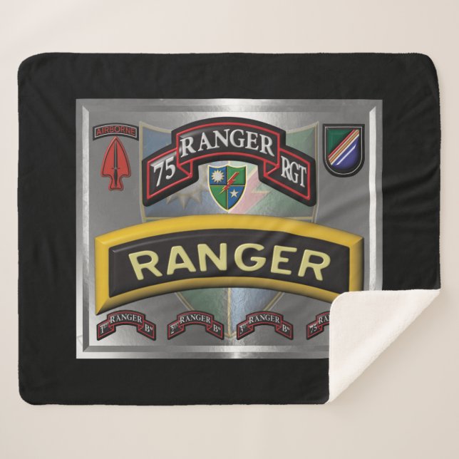 Cobertor Sherpa 75th Ranger Regiment (Frente (Horizontal))