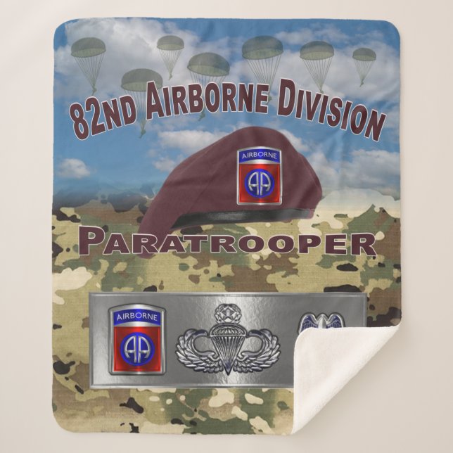 Cobertor Sherpa 82ª Divisão Aerotransportada  (Frente)