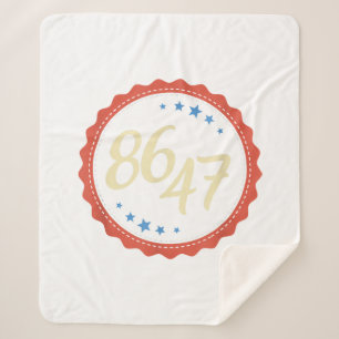 Cobertor Sherpa 86 47 Anti Trump Engraçado