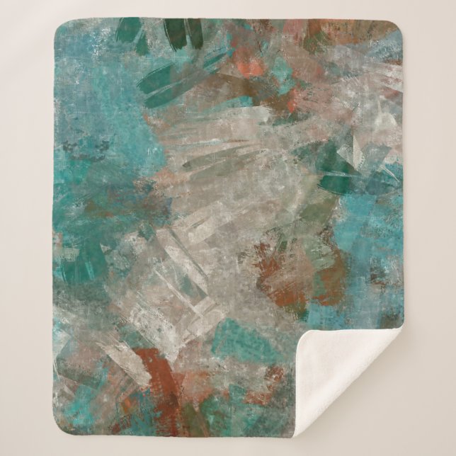 Cobertor Sherpa A abstrato Psicodélica Cria Textura. (Frente)