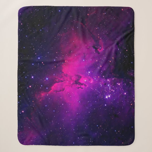 Cobertor Sherpa A beautiful, bright space nebula. background,abstr (Frente)