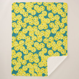 Cobertor Sherpa A bola é a vida - Amarelo no chá