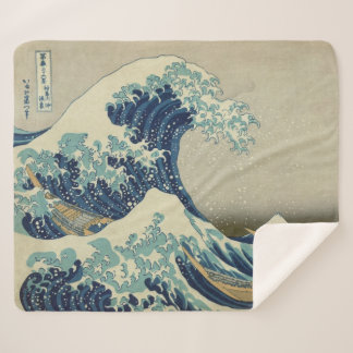 Cobertor Sherpa A Grande Onda de Kanagawa Kanagawa-oki Nami Ura