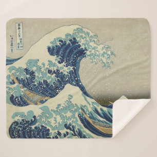 Cobertor Sherpa A grande onda fora de Kanagawa Kanagawa-oki Nami