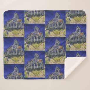 Cobertor Sherpa A Igreja em Auvers por Vincent van Gogh