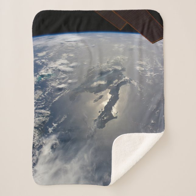 Cobertor Sherpa A Ilha De Hispaniola Com Sunglin (Frente)