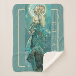 Cobertor Sherpa "A Lua" de Mucha, Dream Green Sherpa Blanket