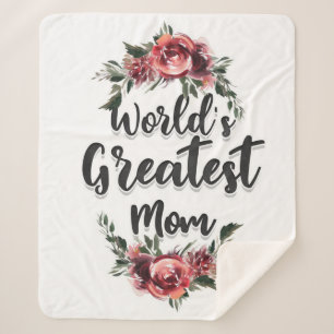 Cobertor Sherpa A maior mãe do mundo   Presente Para A Mãe