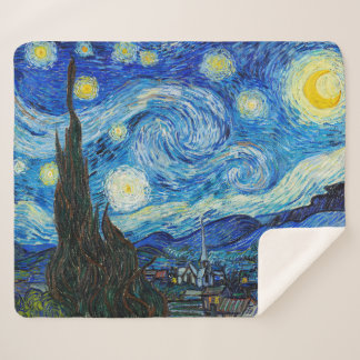 Cobertor Sherpa A Noite Estrelada | Van Gogh |