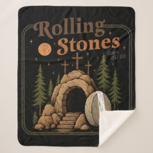 Cobertor Sherpa A Pedra Foi Afastada, Ele É Páscoa Viva.