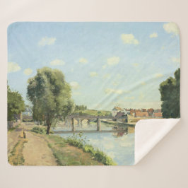 Cobertor Sherpa A Ponte da Ferrovia Camille Pissarro  