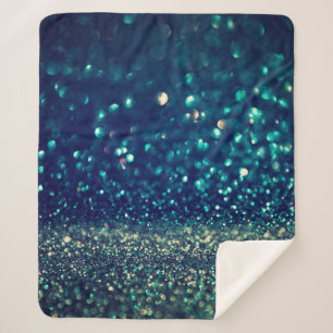 Cobertor Sherpa a vintage brilha fundo. ouro, prata, b