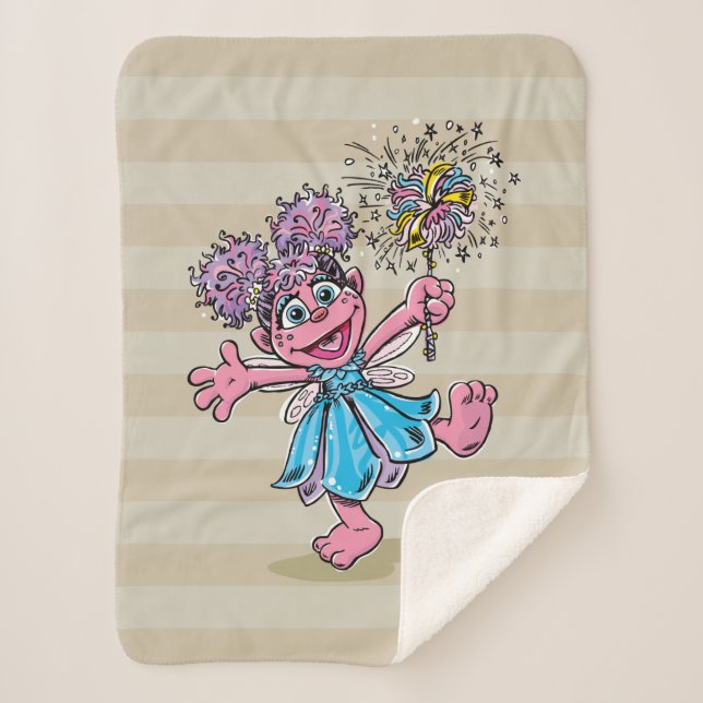 Cobertor Sherpa Abby Cadabby Retro Art (Frente)