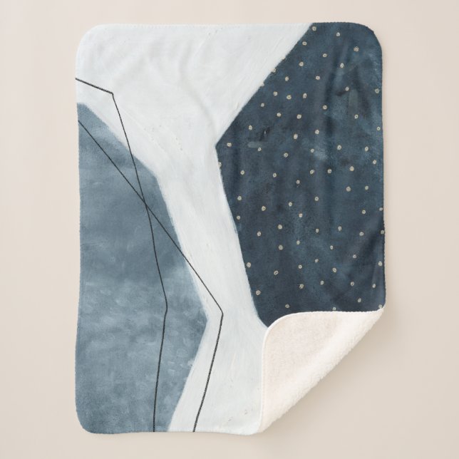 Cobertor Sherpa Abstração Adjacente (Frente)