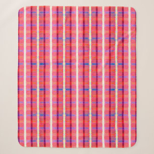 Cobertor Sherpa abstract background, colorful intersecting striped