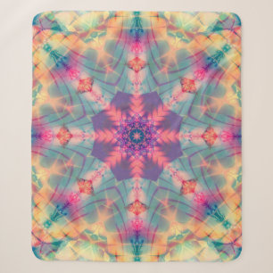 Cobertor Sherpa Abstract decorative multicolored texture. Bright f