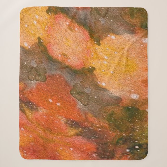 Cobertor Sherpa Abstract hand painted watercolor. Nice backgrounda (Frente)