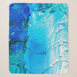 Cobertor Sherpa Abstract oil paint texture on canvas, background.