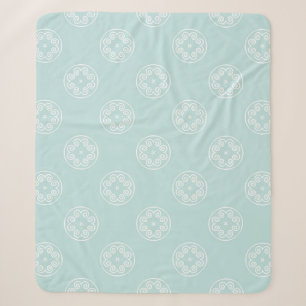 Cobertor Sherpa Abstract seamless pattern of Powder Blue color bac