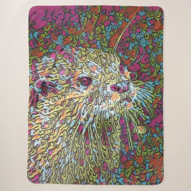 Cobertor Sherpa Abstrato (Frente)