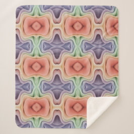 Cobertor Sherpa Abstrato Contemporâneo