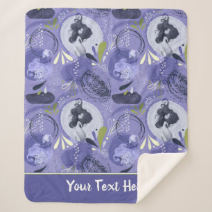 Cobertor Sherpa Abstrato de Sereia Quimológica