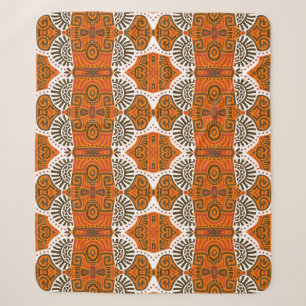 Cobertor Sherpa Abstrato étnico: trendy vintage boho.