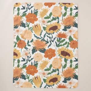 Cobertor Sherpa Abstrato Floral Sherpa Fleece Blanket