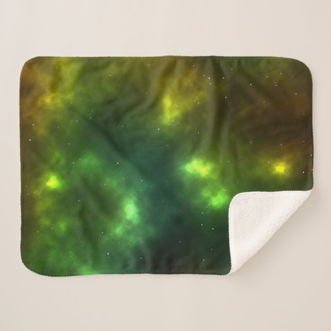 Cobertor Sherpa Abstrato Galaxy Constellations Digital Art: IV (Frente (Horizontal))