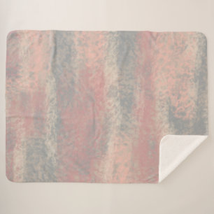 Cobertor Sherpa Abstrato Suave Cinza bege rosa